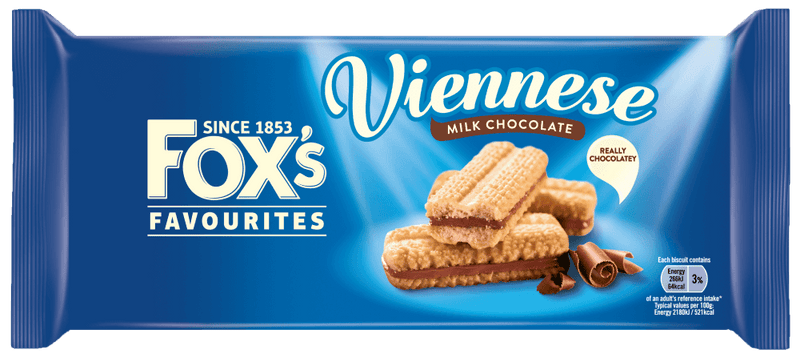 Fox’s Milk Chocolate Viennese Biscuits 120g