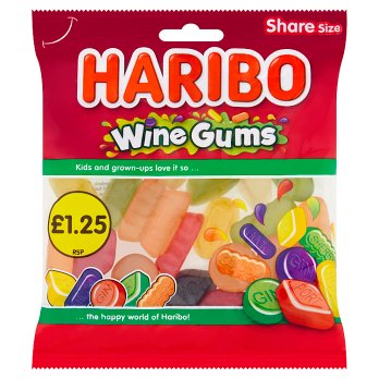 Indulge in the classic taste of Haribo Wine Gums. Made with natural fruit flavors and colors, each 140g bag is filled with chewy, satisfying gummies. Perfect for snacking or sharing with friends, these gummies are sure to become your new favorite treat.