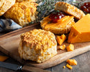 Haywood & Padgett All Butter Cheddar Cheese Scones 4pk (1 lb ship weight)