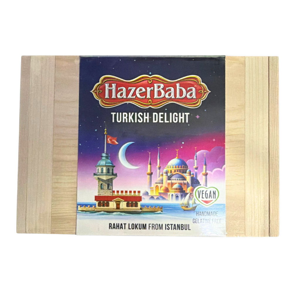 Hazer Baba - Rose, Lemon, Pistachio, Almond & Hazelnut Turkish Delight Boxed 227g