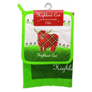 Tea Towel & Pot Holder Set - Highland Cow