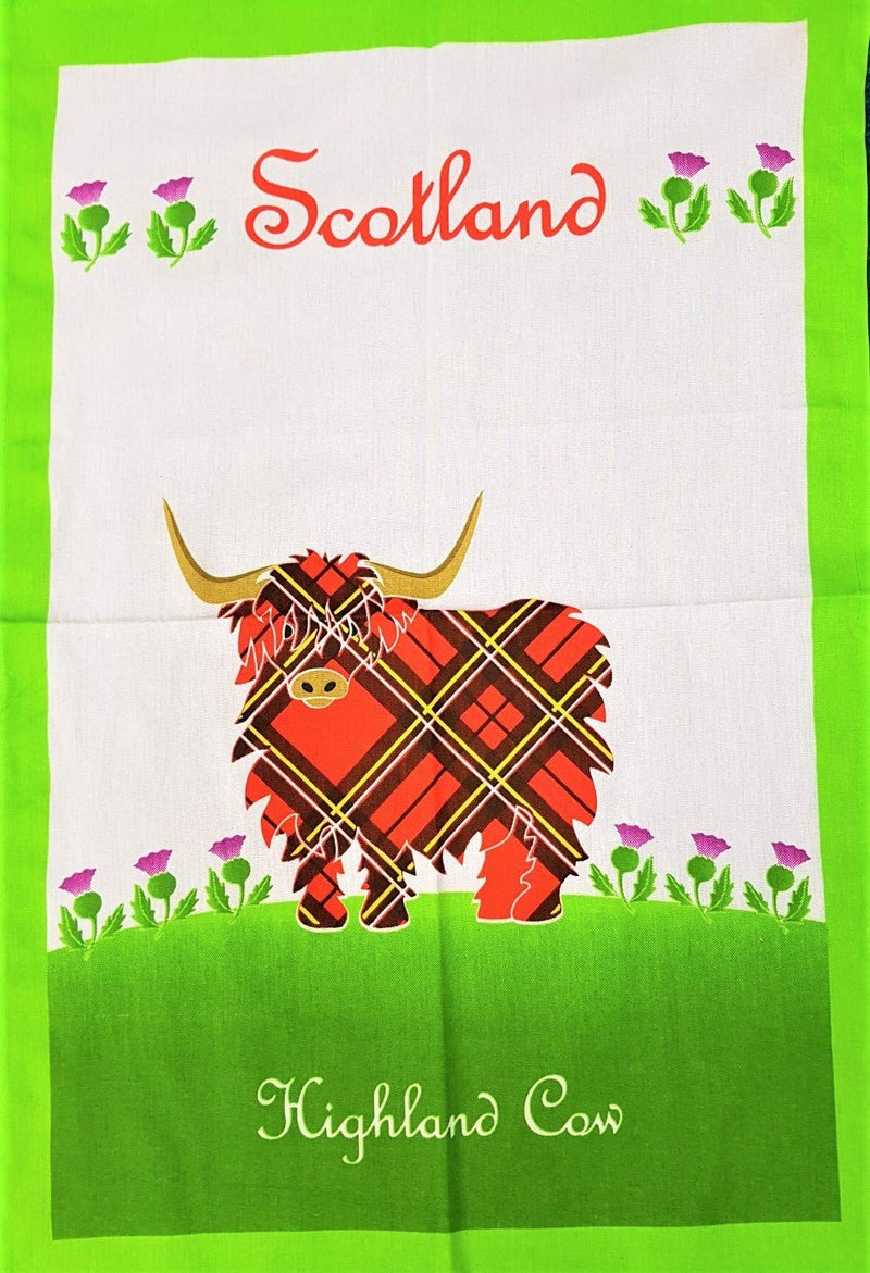 Highland Cow Tea Towel & Pot Holder Set