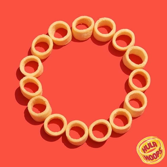Hoola Hops Rings Hula Hoops Crisps Ready Salted Original Flavor 34g Bag
