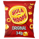 Hula Hoops Crisps Ready Salted Original Flavor 34g Bag