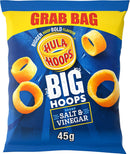 Hula Hoops BIG Hoops Salt & Vinegar Crisps Grab Bag 45g