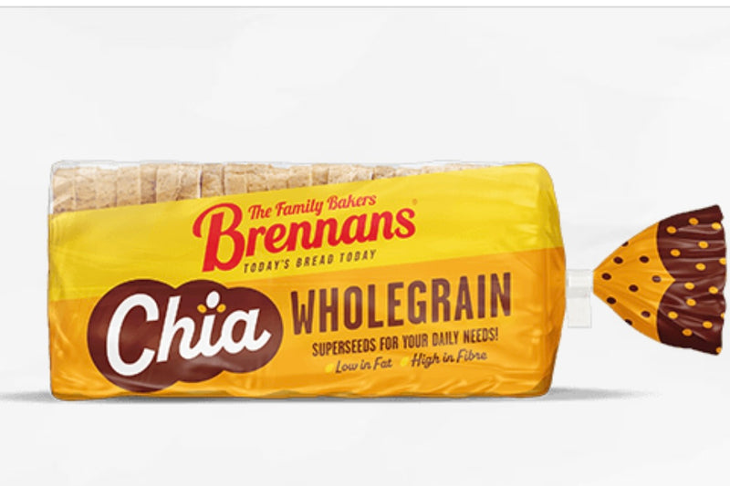 Brennans Chia Wholegrain Bread 800g (1 3/4lb ship weight) *Limit 1 Per Order*