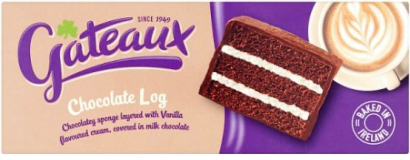Gateaux. Chocolate Swiss Roll 195g (0.5lb Ship weight)