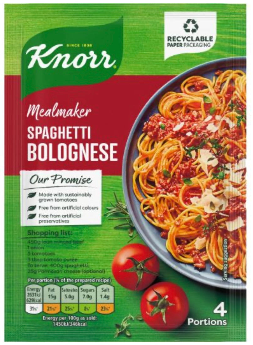 Knorr Spaghetti Bolognese Mix 47g (Best Before June 2026)