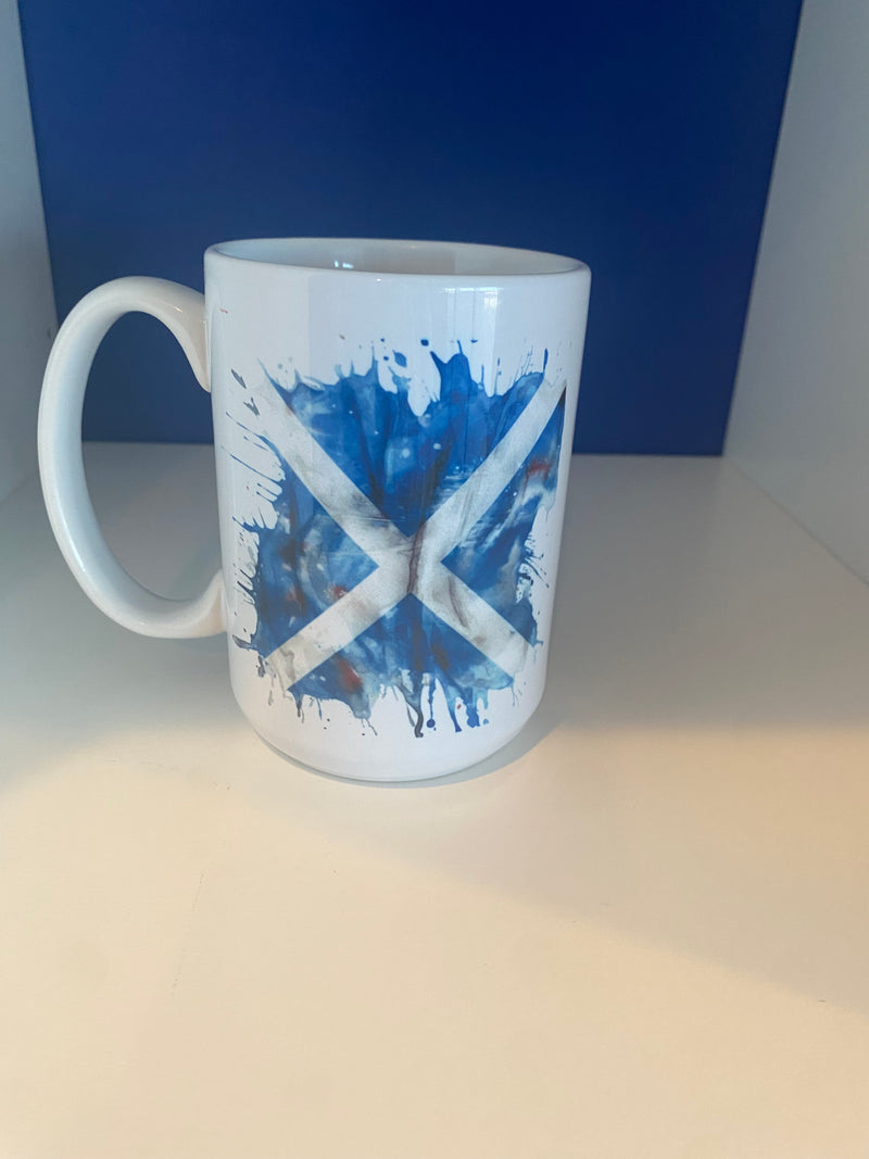 Scottish Flag Mug 15oz