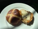 Hot Cross Buns (4pk) 325g (1/2lb towards 6lb Minimum Frozen Order).