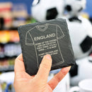 2026 England Slate Coaster (On the Pitch) 4" x 4"