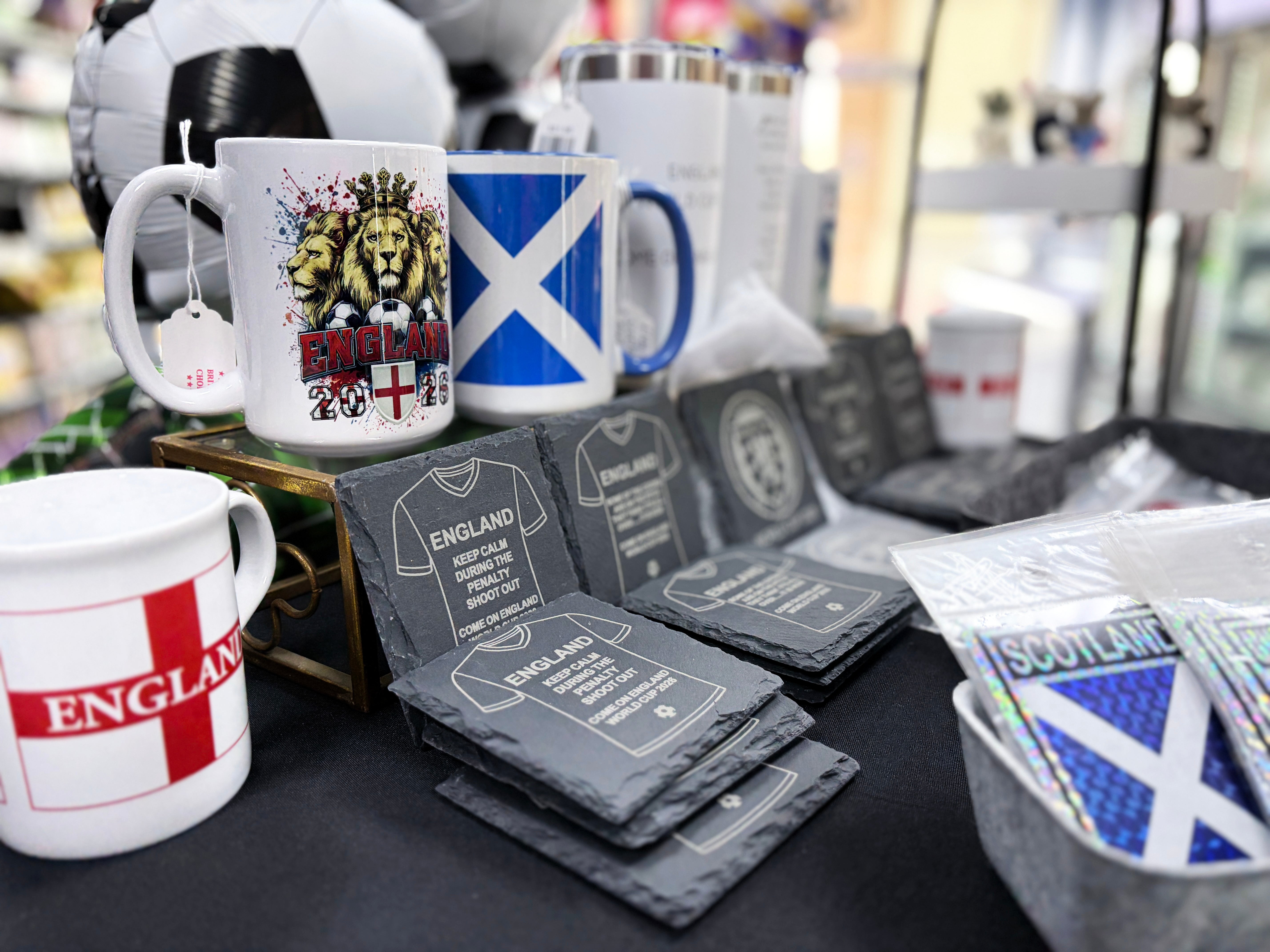 2026 England Slate Coaster (It's Coming Home) 4" x 4"