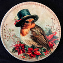 Coaster round - Custom Made Robin, various designs