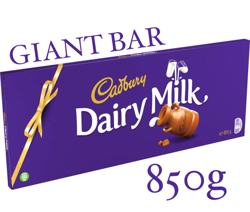 Cadbury Giant Dairy Milk Bar 850g.