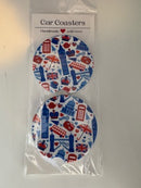 Car Coaster - Custom Made - Big Ben - Ceramic, Set of 2