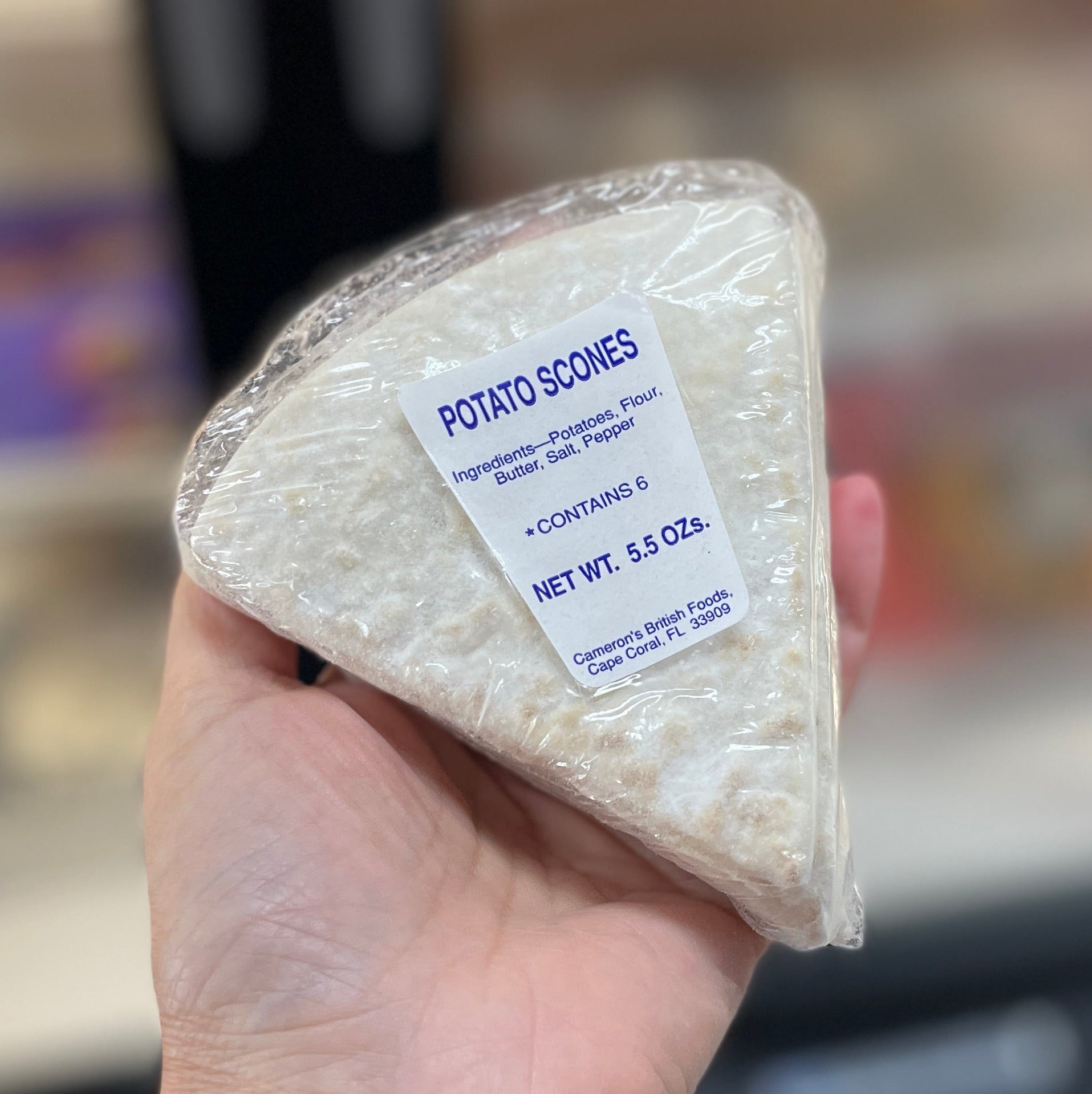 Potato Scones (1/4lb Ship Weight)