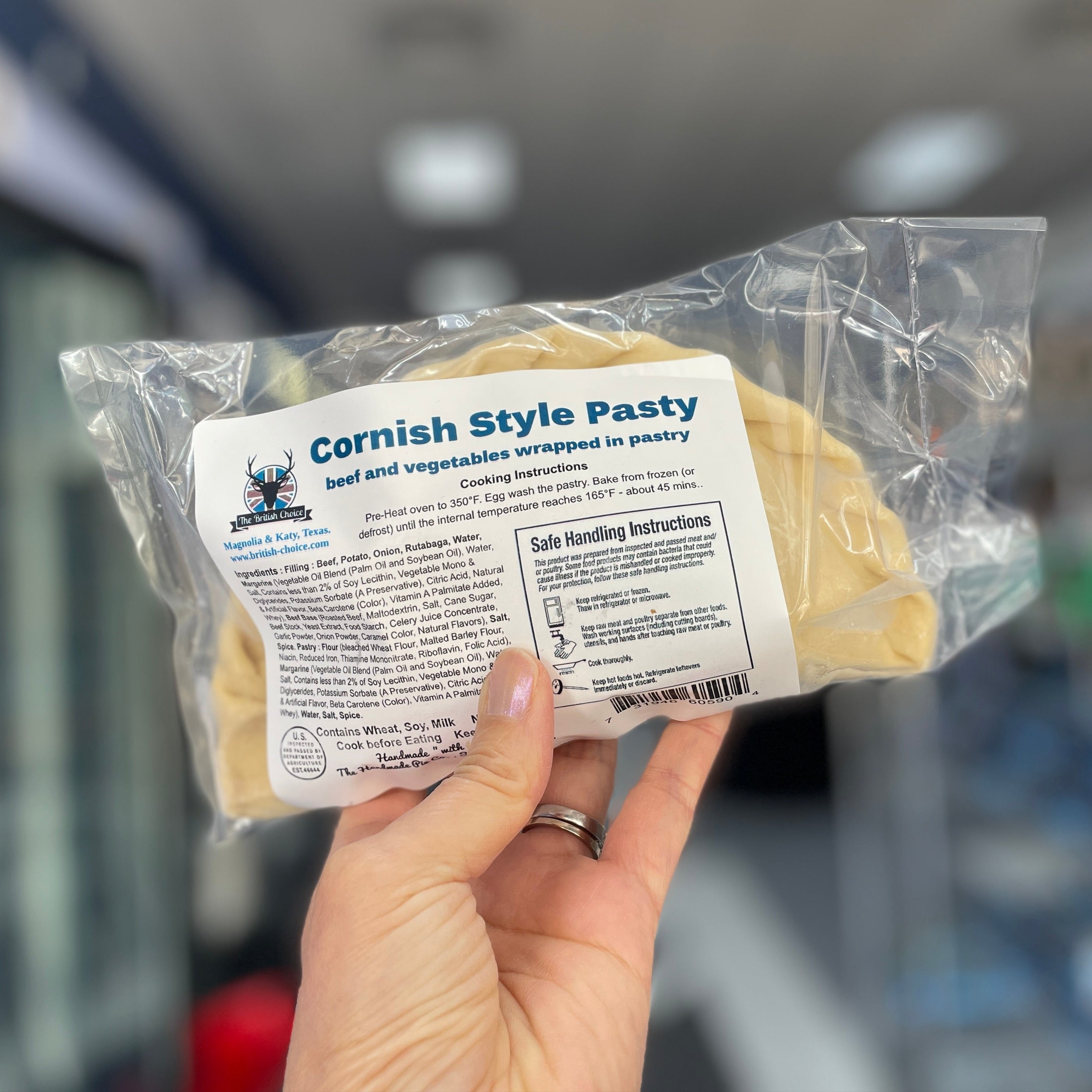 Cornish Style Pasty 9oz (1/2lb Ship Weight)