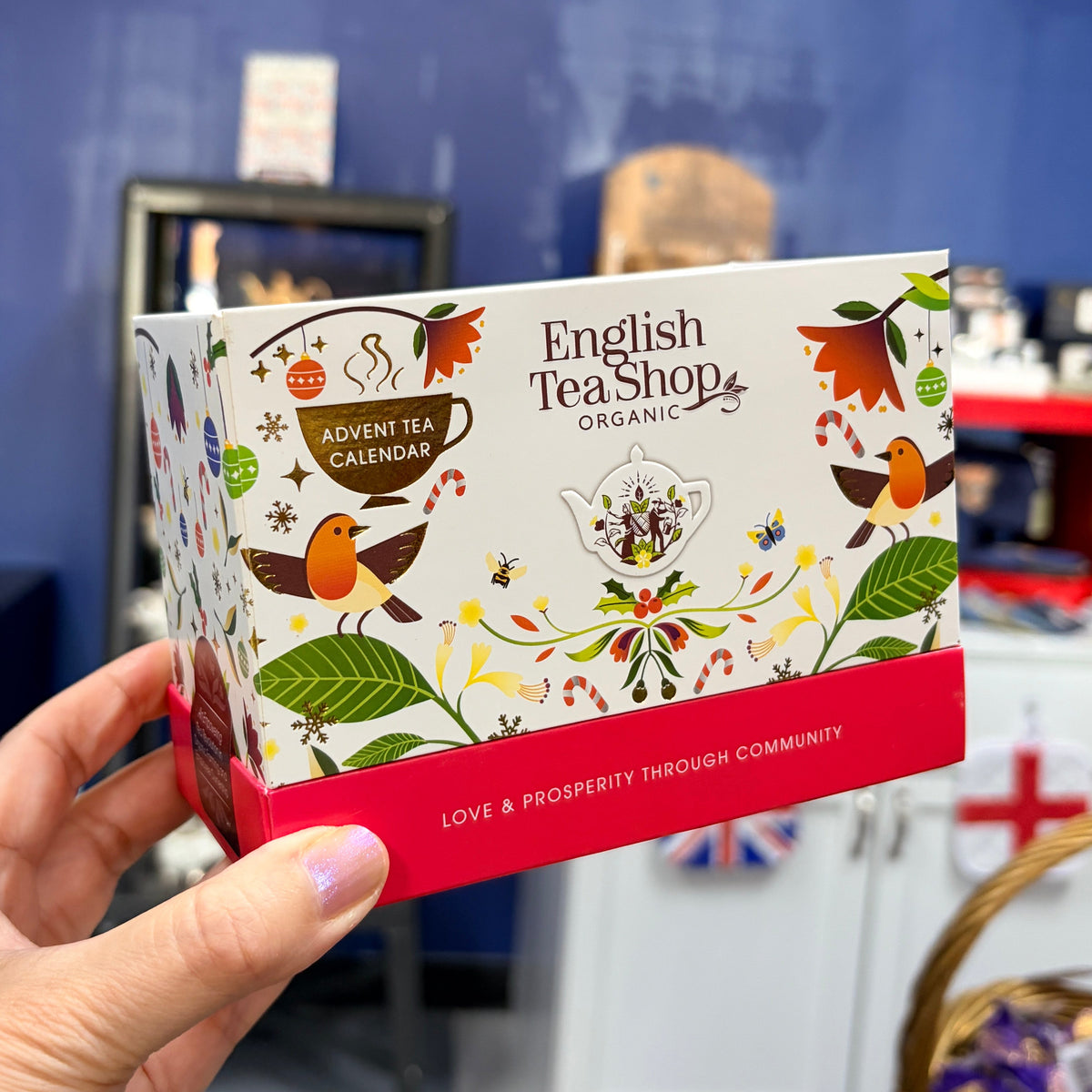 English Tea Shop Organic Tea Advent Calendar White, 44.5g