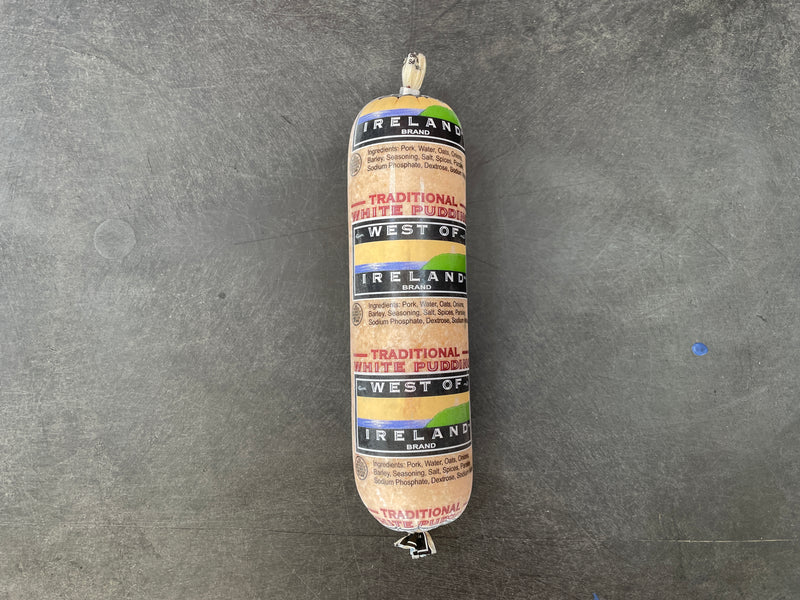 West of Ireland White Pudding  10oz (3/4 lb Ship Weight)