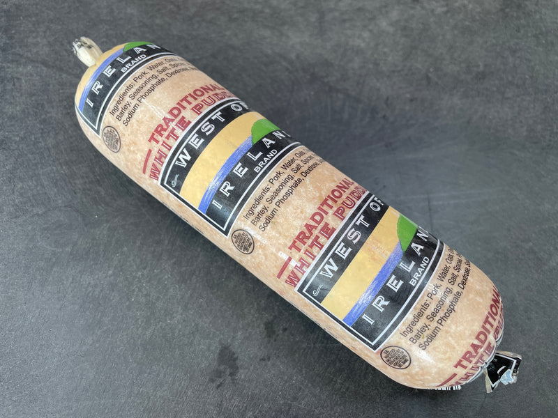 West of Ireland White Pudding  10oz (3/4 lb Ship Weight)