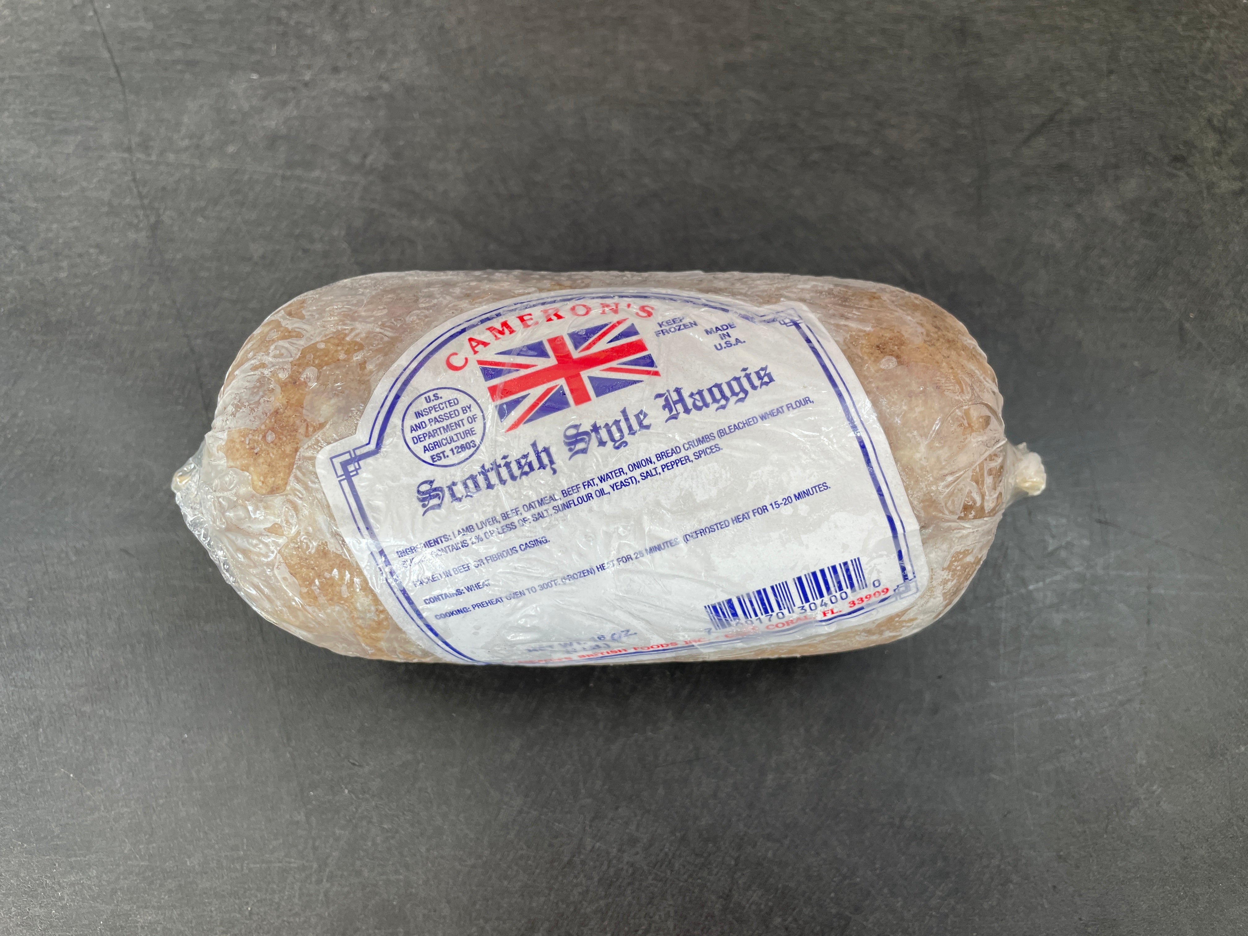 Cameron's Haggis 16oz (1lb Ship Weight)