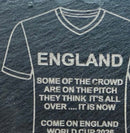 2026 England Slate Coaster (On the Pitch) 4" x 4"