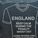 2026 England Slate Coaster (Keep Calm) 4" x 4"