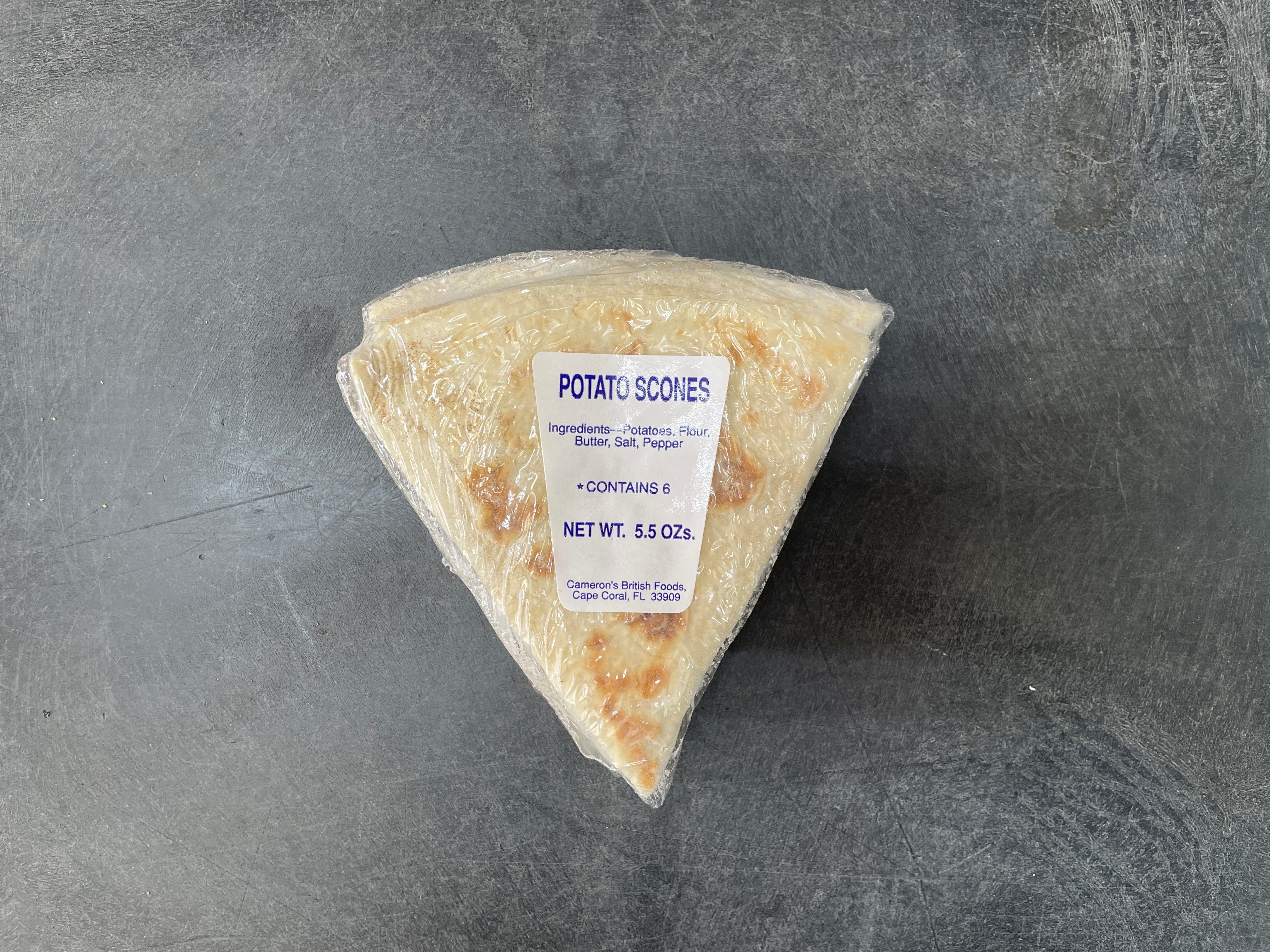 Potato Scones (1/4lb Ship Weight)