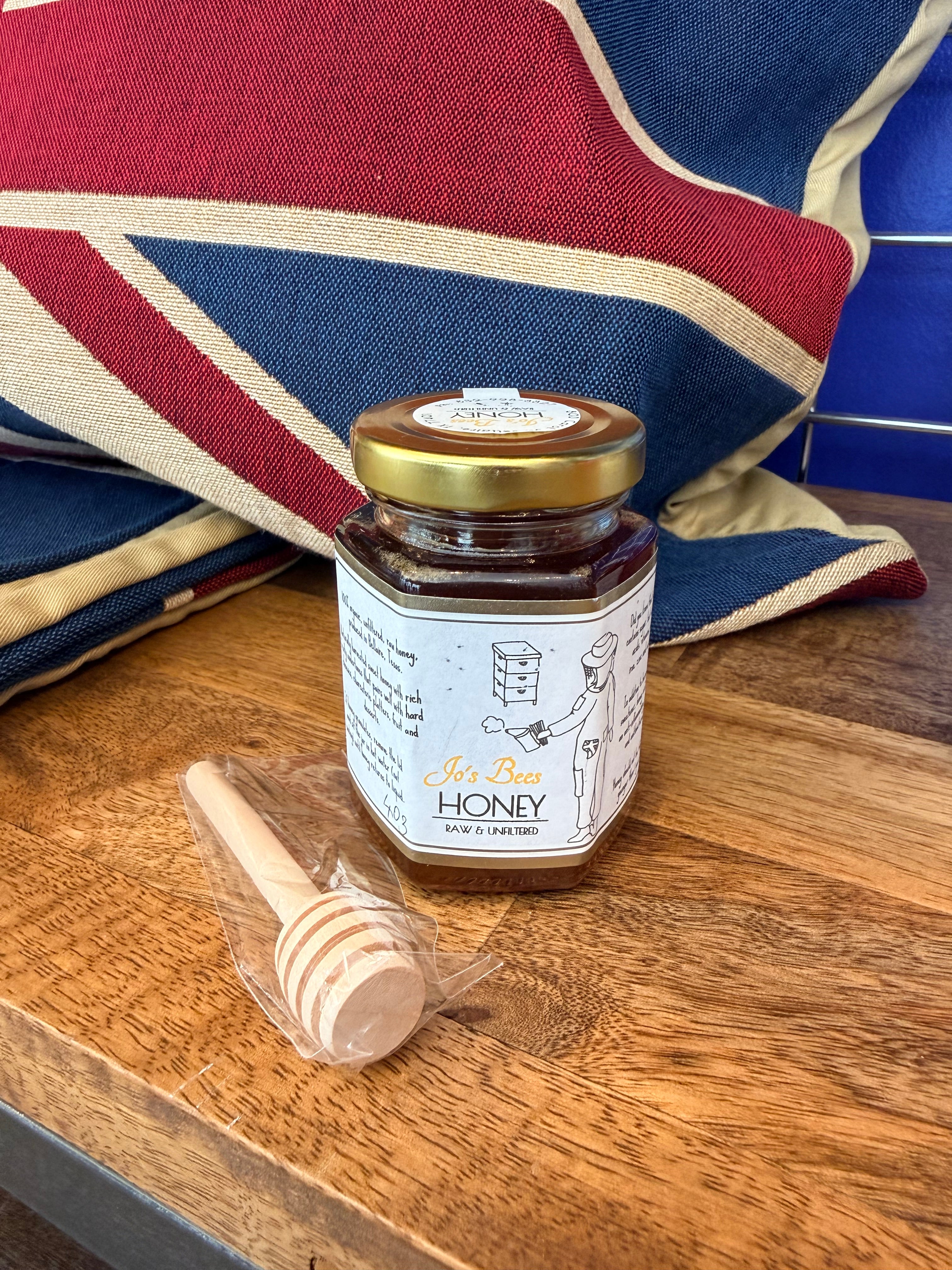 Jo's Bees Honey Raw & Unfiltered  Size 4 oz (113g)