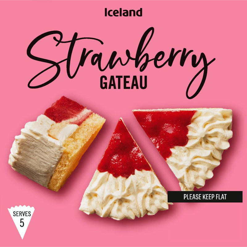 Iceland Strawberry Gateau 375g (1/2 lb) (Retail Store Only will Ship at Customers Own Risk)