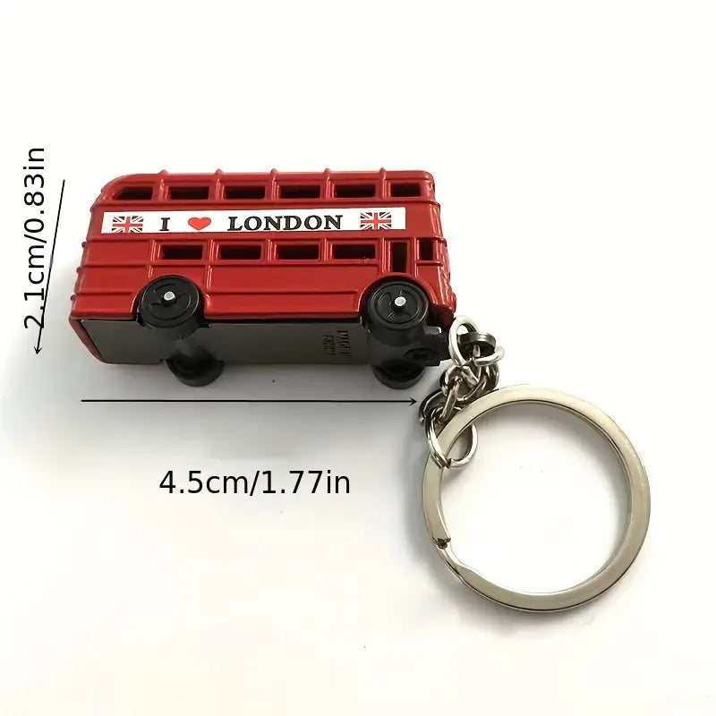 Key Ring. UK Double Decker Bus Keyring