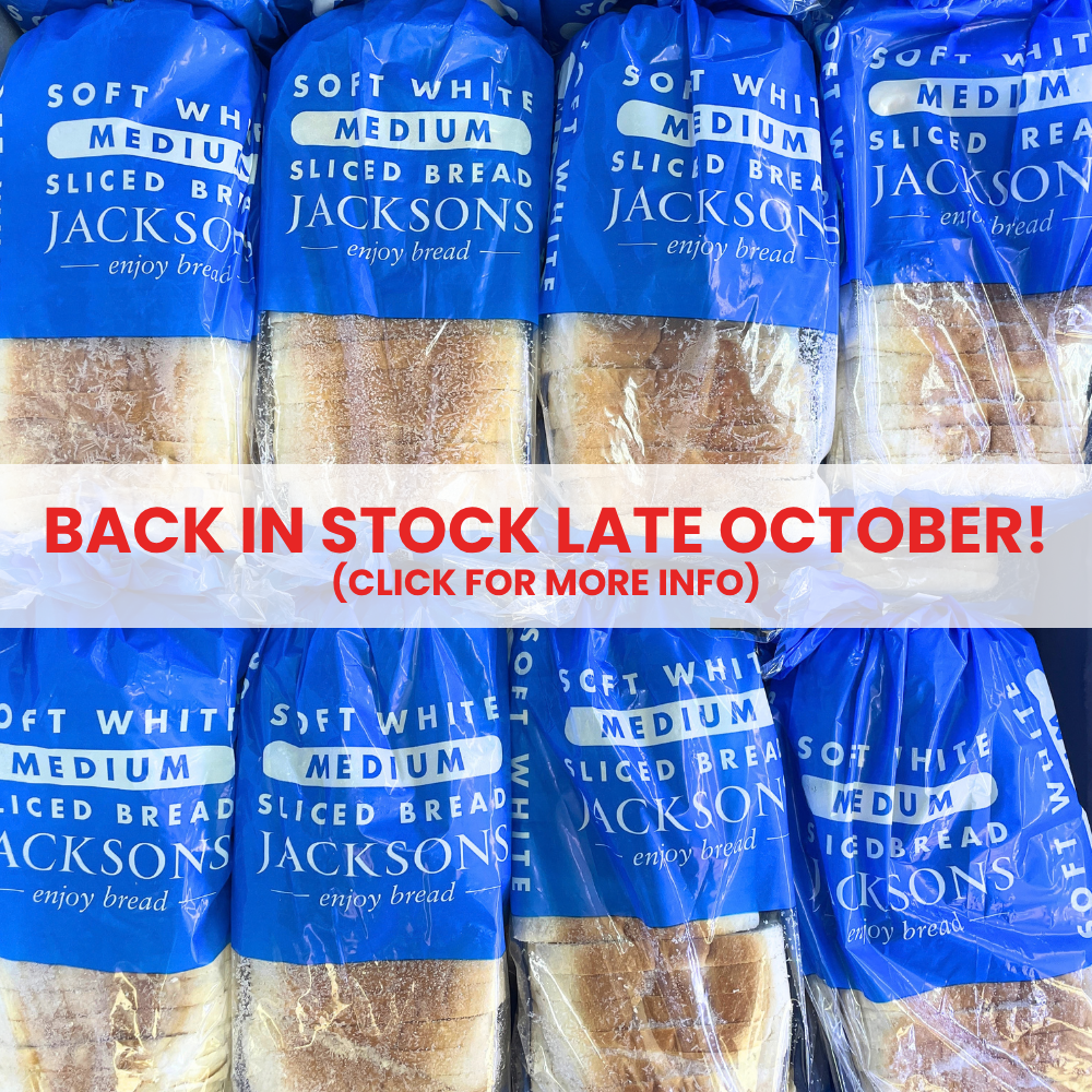 Jacksons White Medium Sliced Bread (1.5lb Ship Weight) *Limit 1 per order*