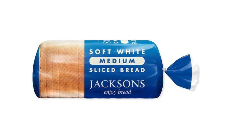 Jacksons White Medium Sliced Bread (1.5lb Ship Weight) *Limit 1 per order*