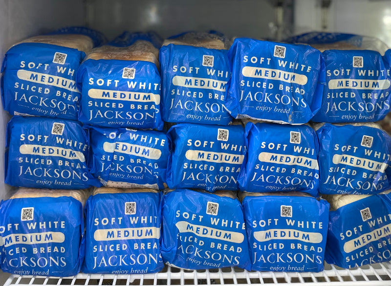 Jacksons White Medium Sliced Bread (1.5lb Ship Weight) *Limit 1 per order*