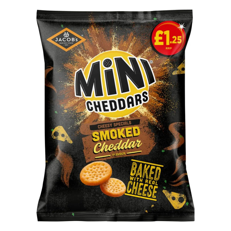 Jacob's Smoked Cheddar Flavour Mini Cheddars 90g