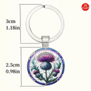 Key Ring - Scottish Thistle (2 1/4" x 1")