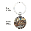 Key Ring - Edinburgh Scotland (2" x 1")