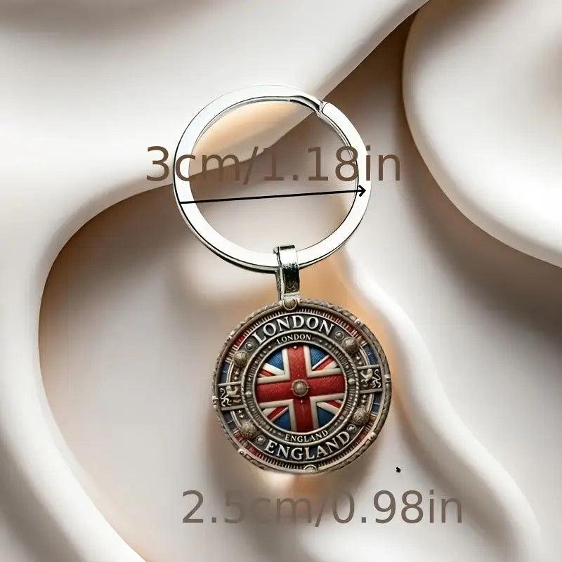 Key Ring. Union Jack London England