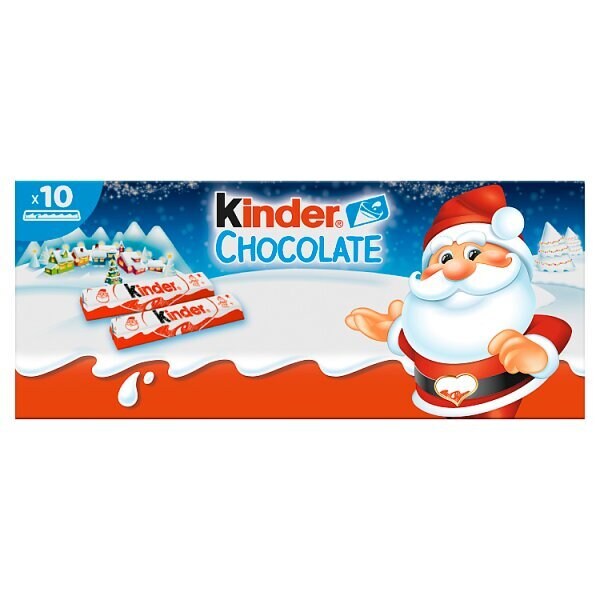 Kinder Chocolate Small Bars Multipack 10 pack 12.5g (125g)