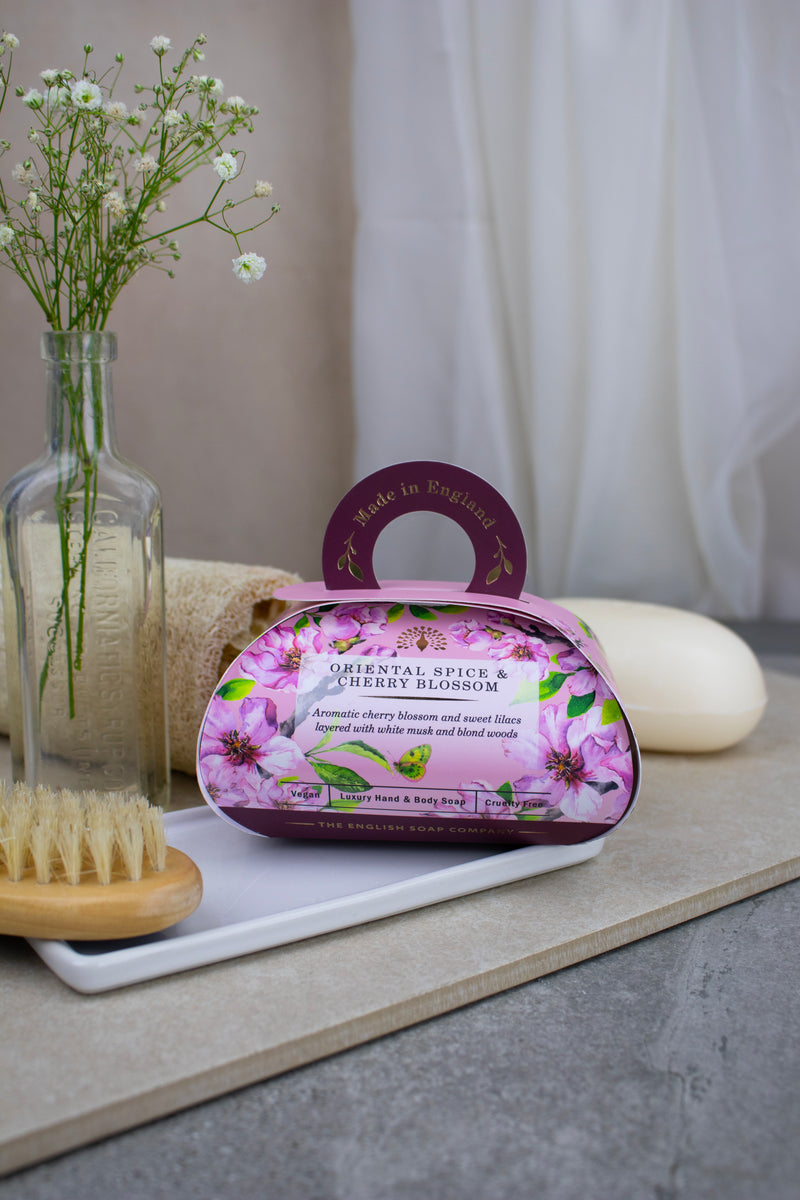 English Soap Company Oriental Spice & Cherry Blossom Soap Gift 260g