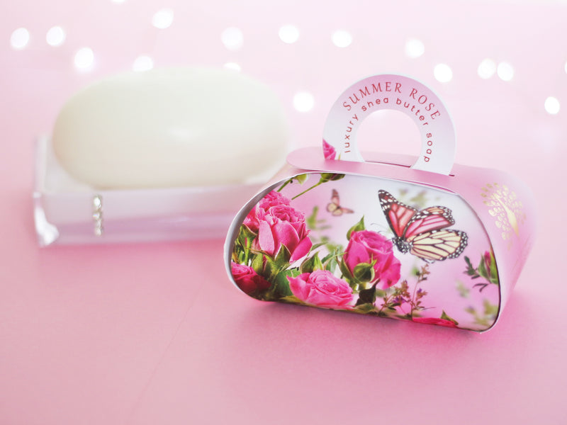 English Soap Company Summer Rose Gift Soap 260g