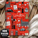 Monthly Planner Lined Notebook - London