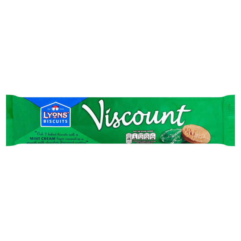 Lyons Viscount Mint Biscuits 7pk 98g