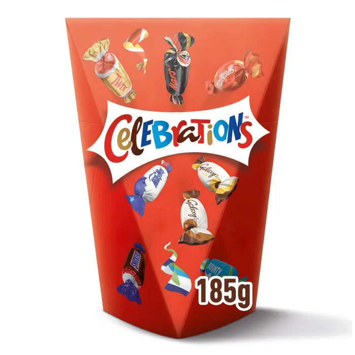 Mars Celebrations Milk Chocolate Selection Box of Mini Chocolate & Biscuit Bars 185g