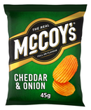 McCoy's Cheddar & Onion Flavor Crisps Grab Bag 45g
