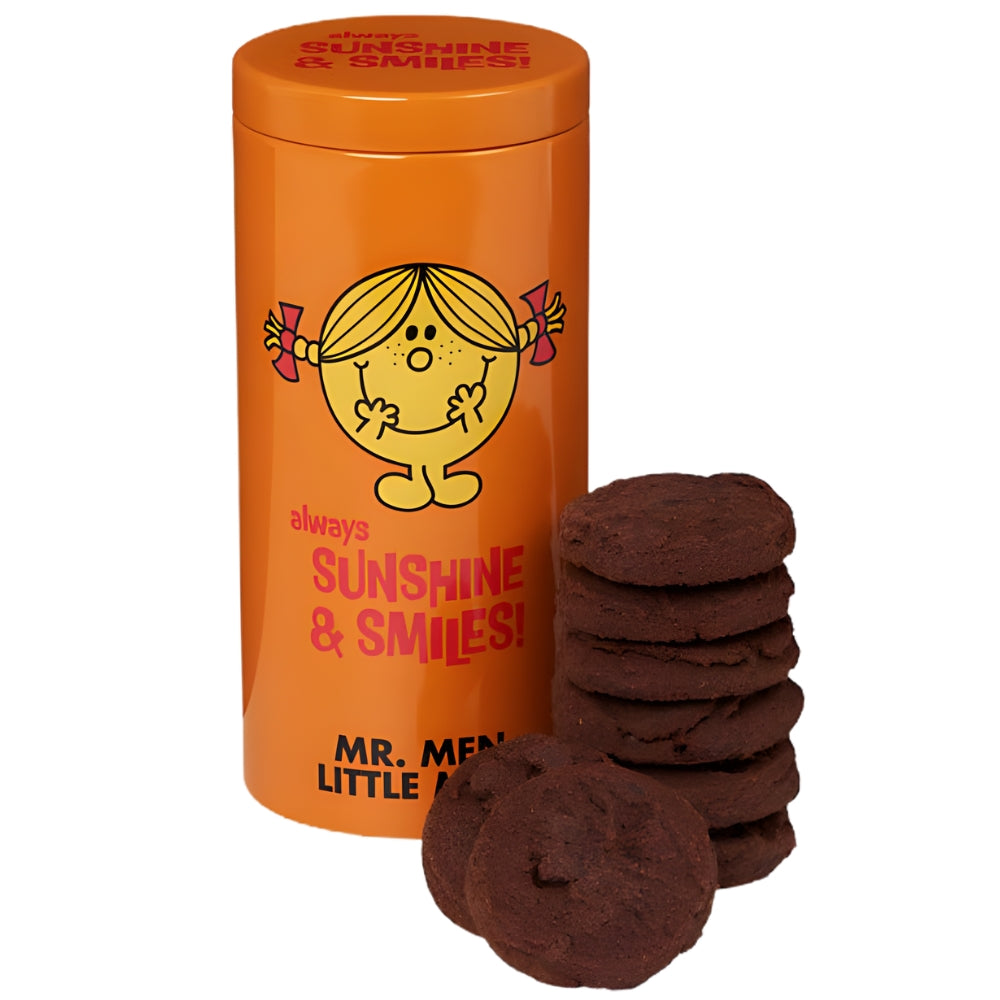 Mr. Men Miss Sunshine Chocolate Brownie Cookie Tins 100g