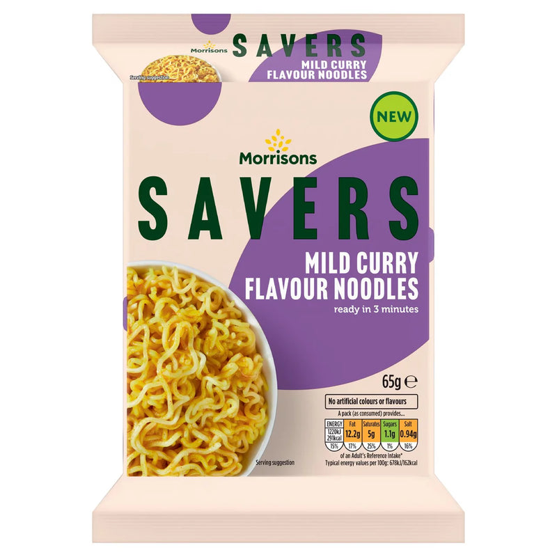 Morrisons Savers Instant Curry Noodles 65g