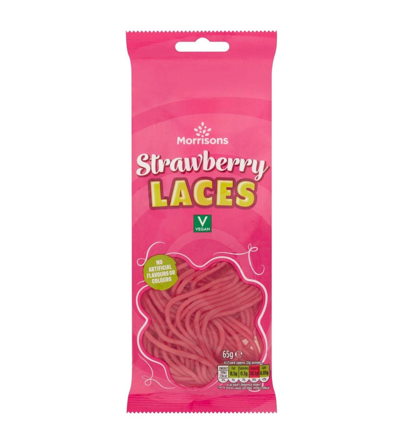 Morrisons Strawberry Laces 65g