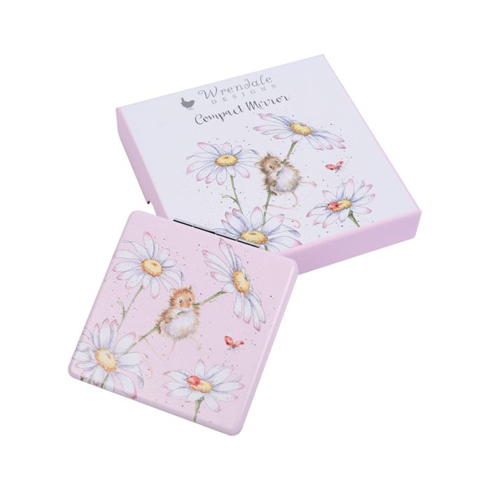 Compact Mirror Mouse 'Oops a Daisy'