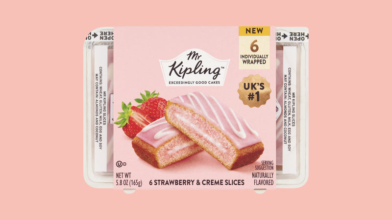 Mr Kipling Strawberry & Creme Slices 165gram